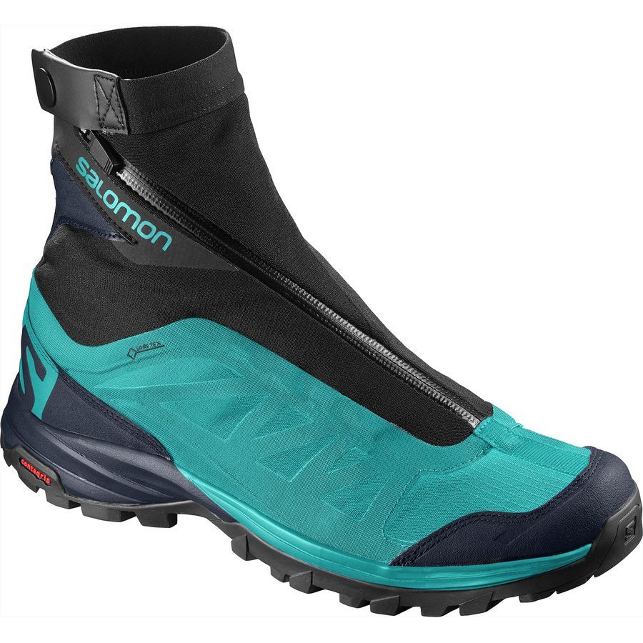 salomon mallard blue & navy outpath pro gtx trainers