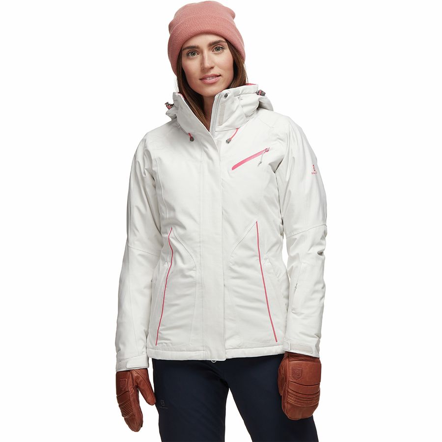 Fantasy JKT W Salomon WomenS Ski Jacket with Hood Synthetic Blend