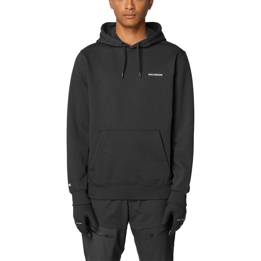 Худи Salomon Chest Logo, цвет: Глубокий чёрный