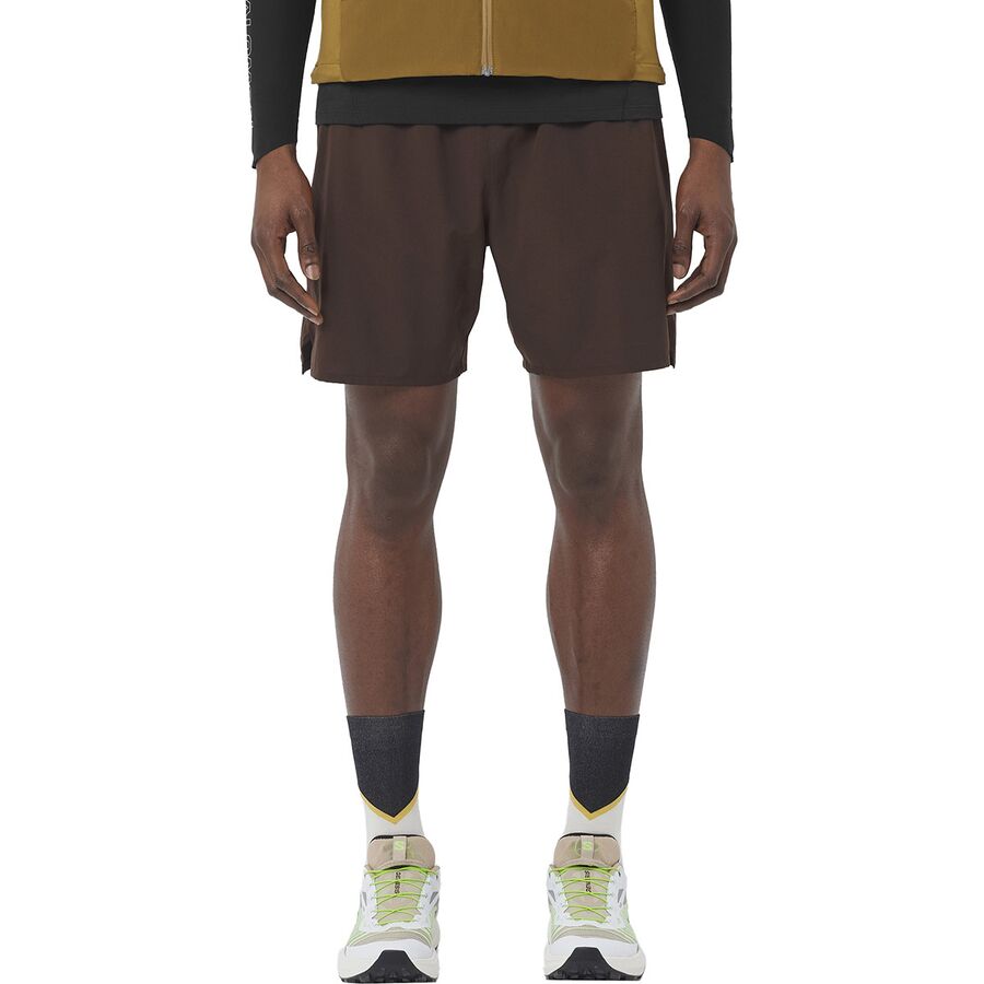Мужские шорты Salomon Shkout 2In1 7in, цвет: Кофейный