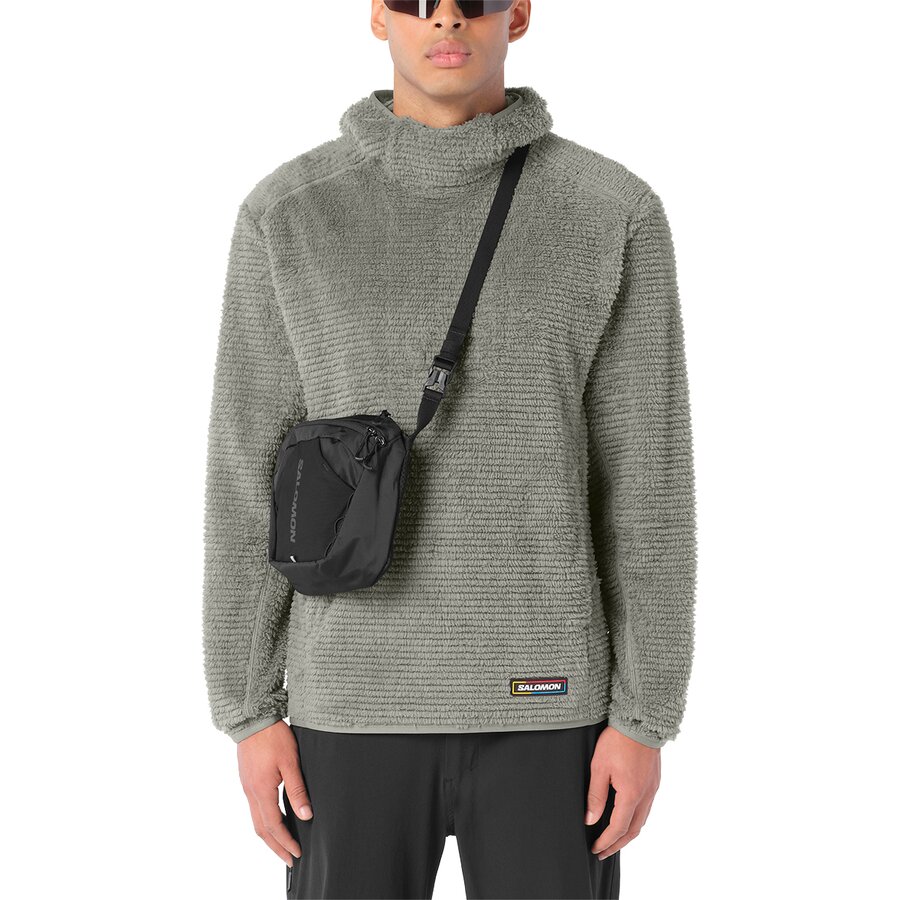 Мужская куртка Salomon Thernova Fleece Hooded, цвет: Серый