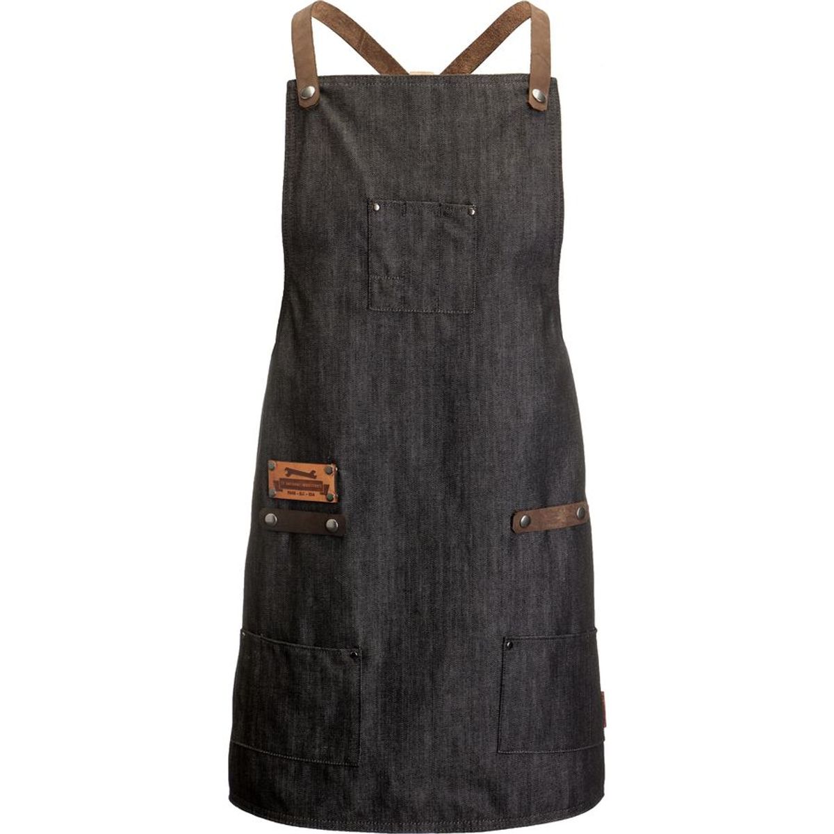 St Anthony Industries Custom Denim and Leather Shop Apron 