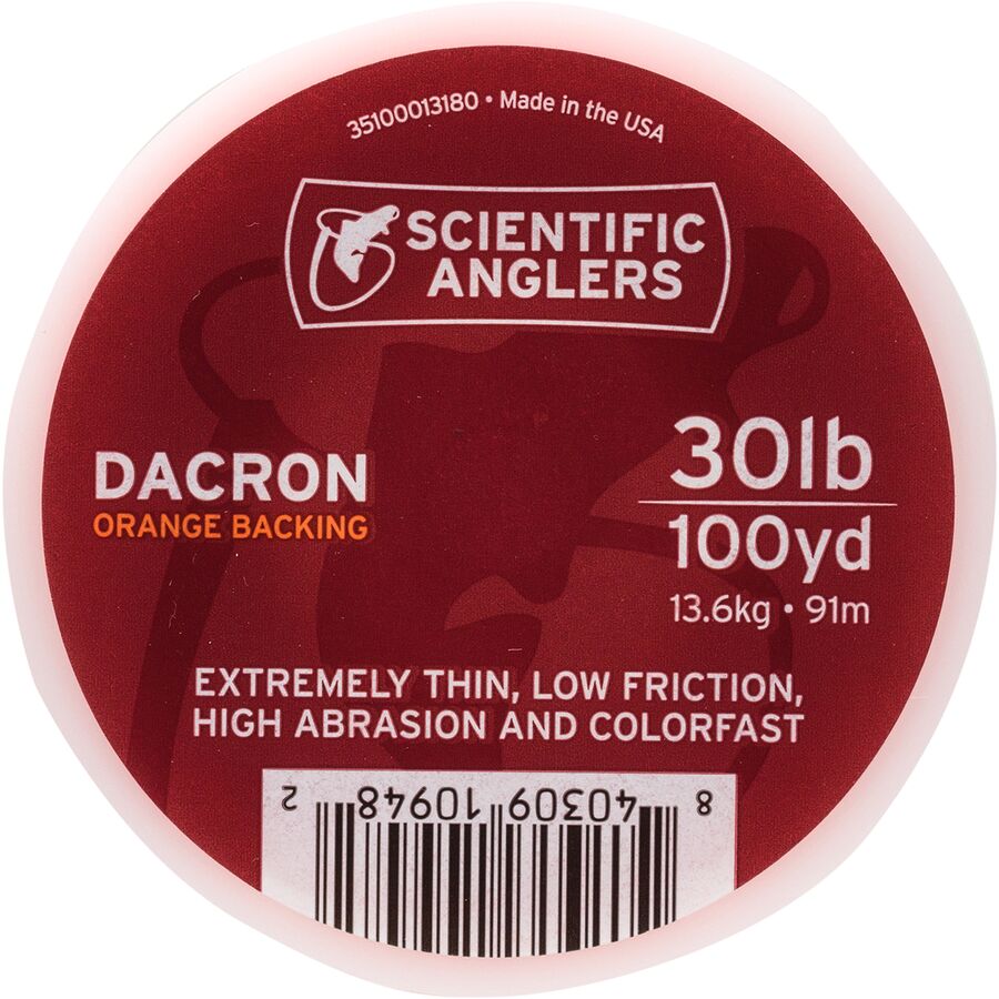 Scientific Anglers Dacron Fly Line Backing | 20 Lb Test, 250 Yards - White