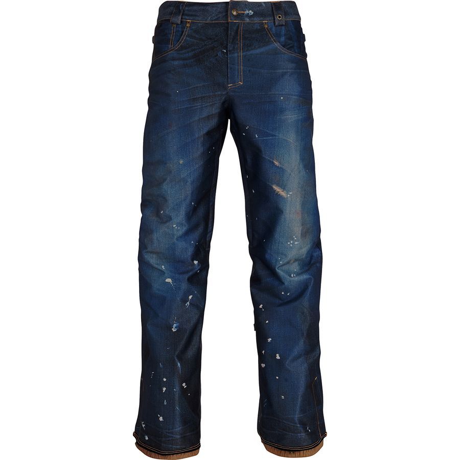 insulated denim pants
