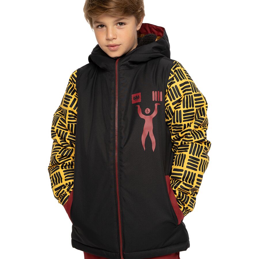 686 - Forest Insulated Jacket - Boys' - Sub Yellow Colorblock