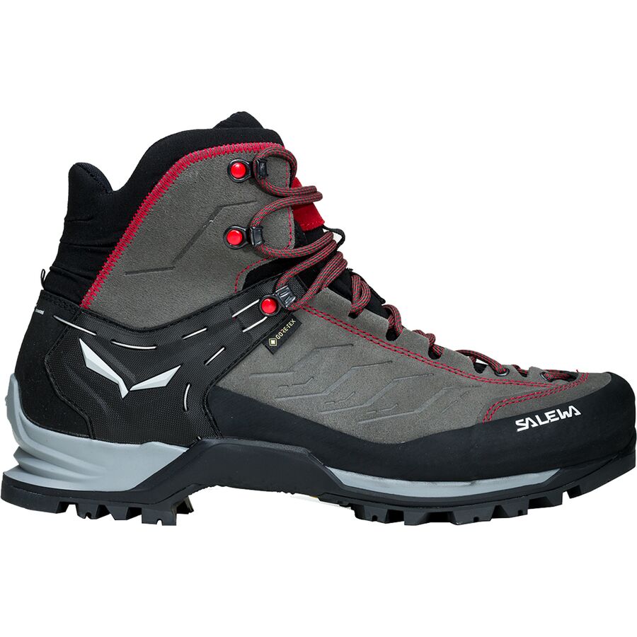 Salewa - Mountain Trainer Mid GTX Backpacking Boot - Men's - Charcoal/Papavero