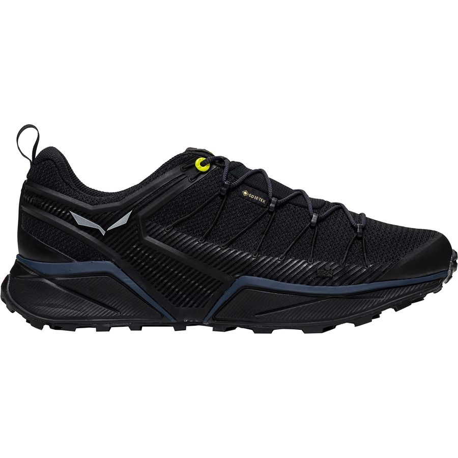 Salewa - Dropline GTX Trail Running Shoe - Men's - Black Out/Fluo Yellow