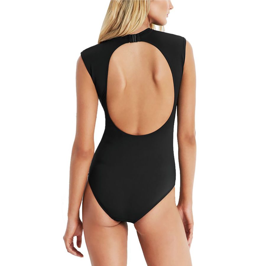 Seafolly Active Cap Sleeve Maillot One Piece Swimsuit Women's