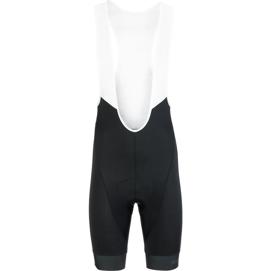 SHIMANO Breakaway Bibshorts Herren – Schwarz, Größe M – Radhose Mit Trägern & Atmungsaktivem Gewebe