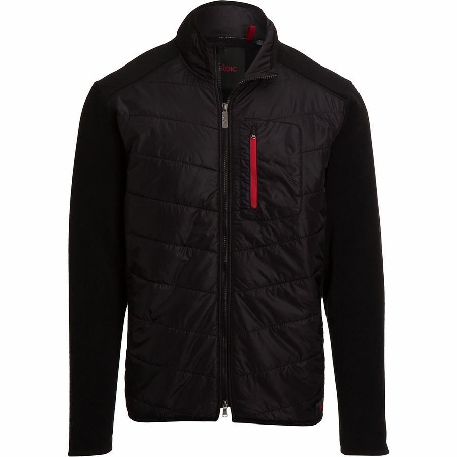 Stoic Mixed Media Hybrid Full-Zip Fleece Jacket - Men's - Clothing