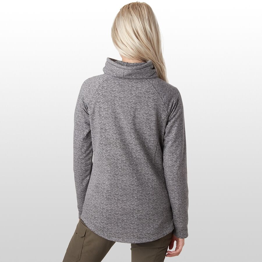 cowl neck high low sweater