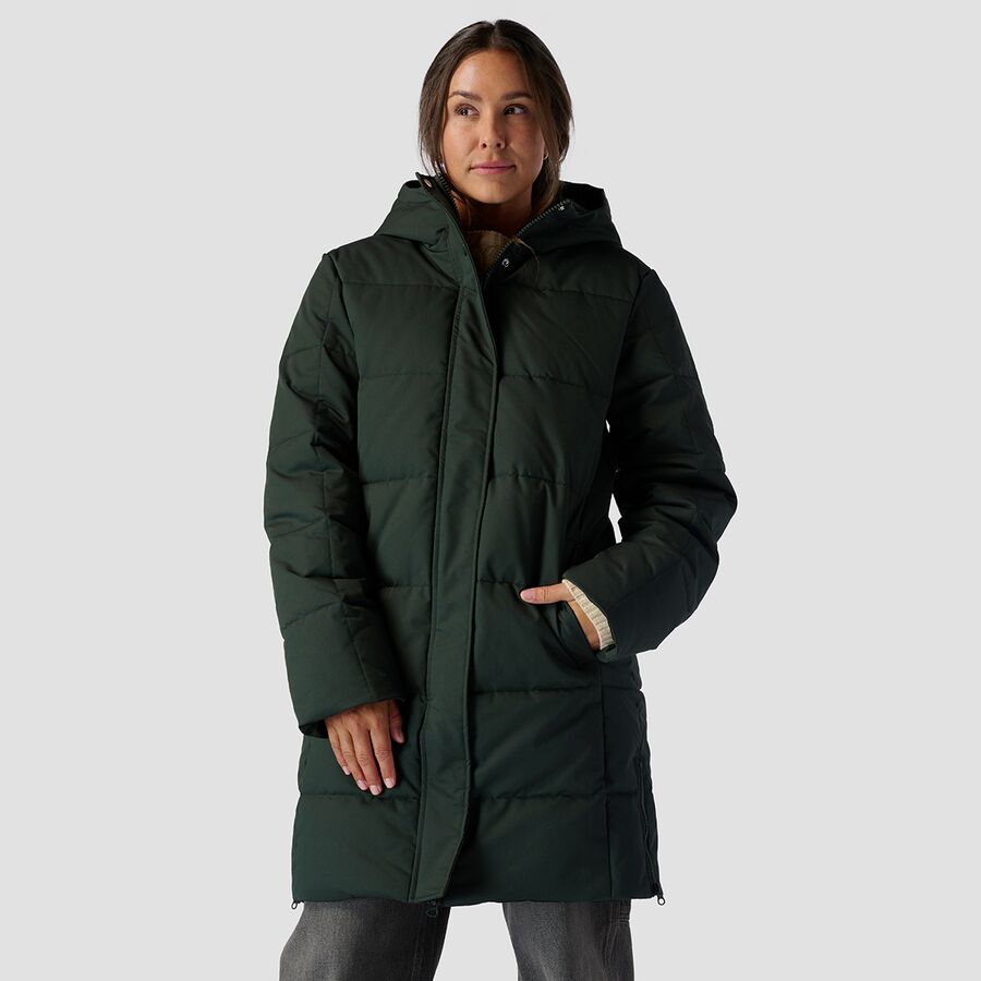 Insulated Snap Front Parka - Women's