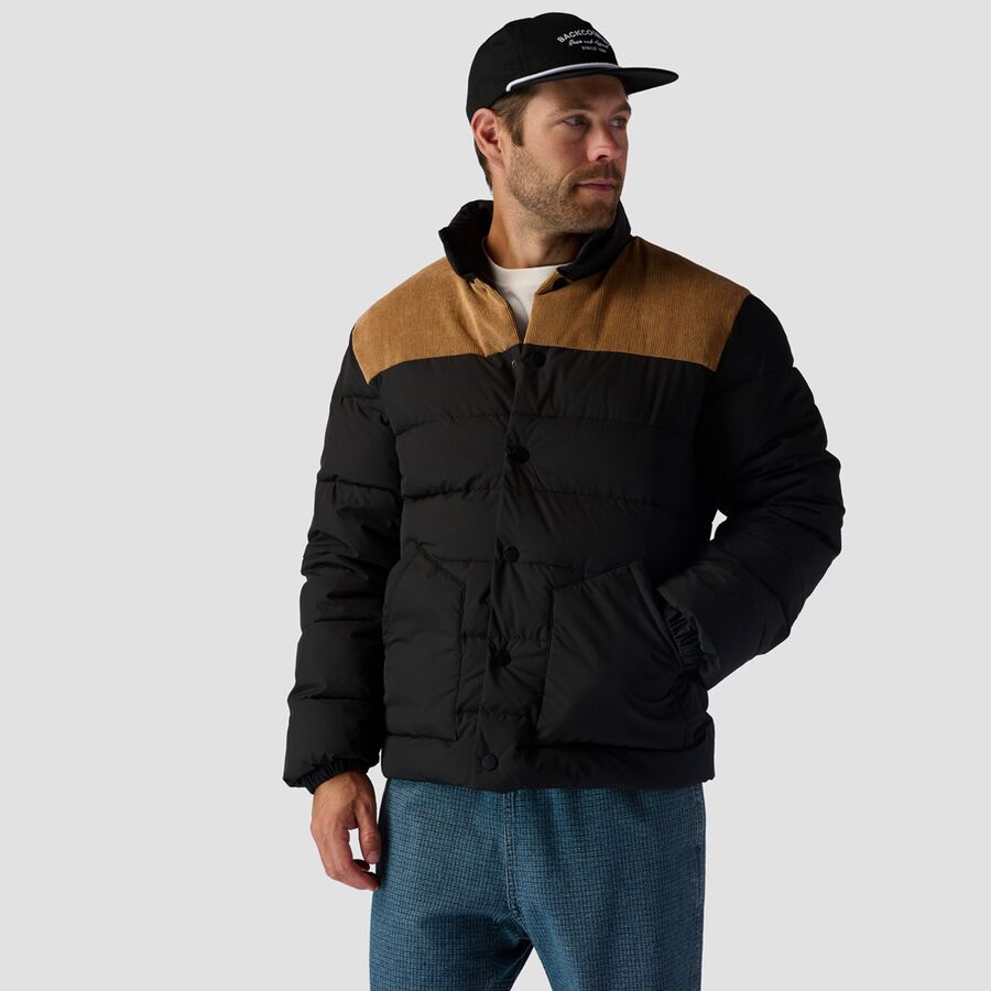 Snap Front Quilted Puffer - Men's