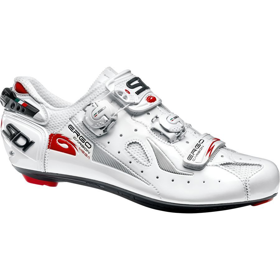 sidi white cycling shoes