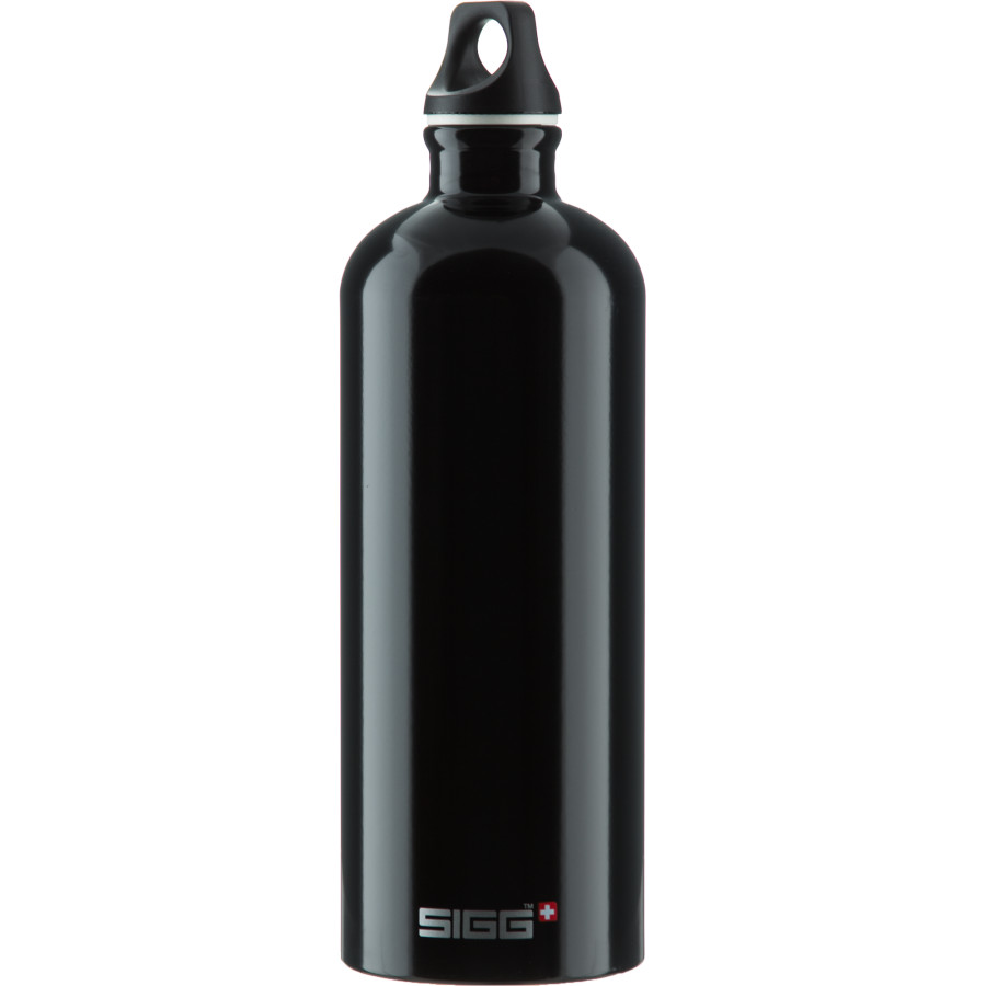 Gourde Aluminium SIGG Traveller 1L – Noire, étanche, Unisexe, état Correct
