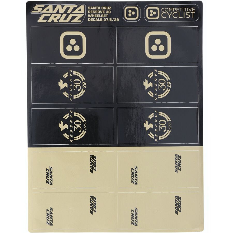 Santa Cruz Reserve Decal Kit