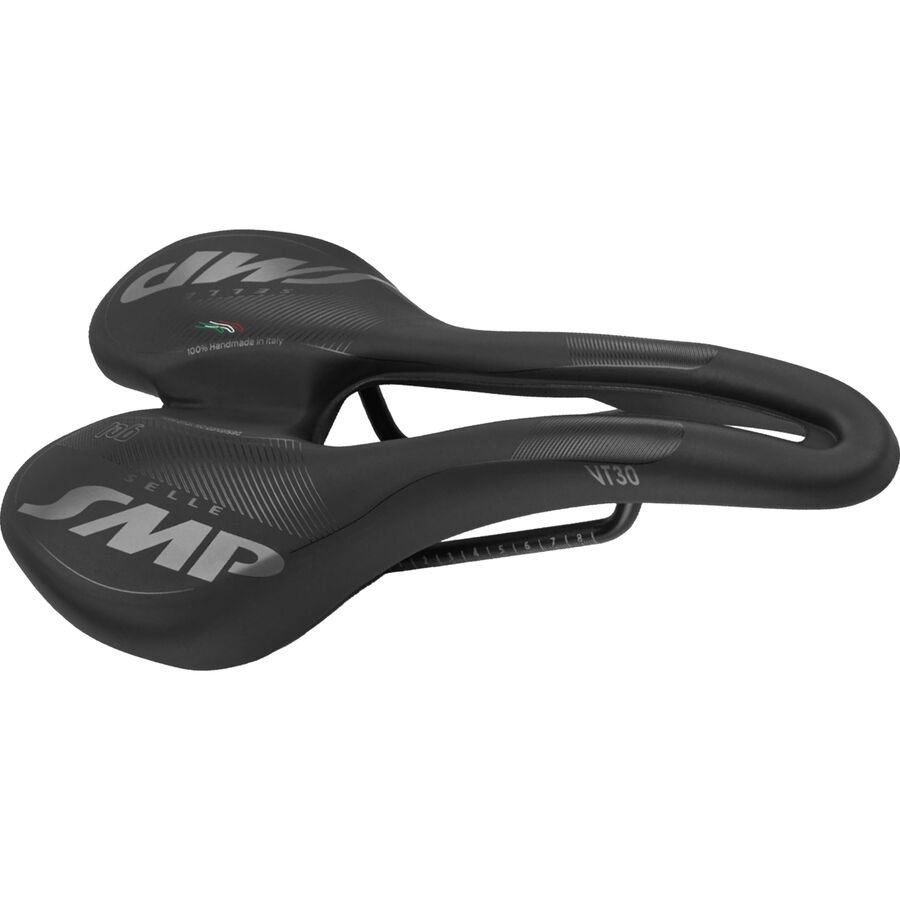 New Selle SMP VT30 Saddle – Velvet Touch Black, Racing Style, Unisex, Made In Italy, 290g