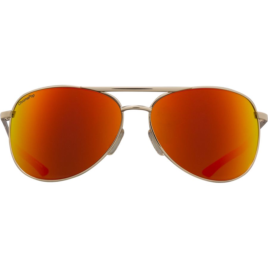 Lunettes De Soleil Aviateur Smith Optics Serpico, Noir Mat & Verres Miroir Rouge - Neuves
