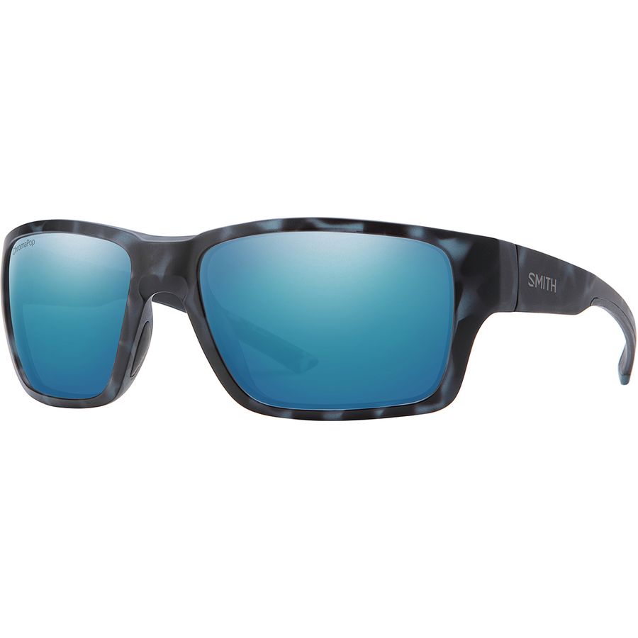 Occhiali Da Sole Smith Outback Quadrati Nero Opaco &ndash; Lenti ChromaPop Polarizzate Grigio/verde