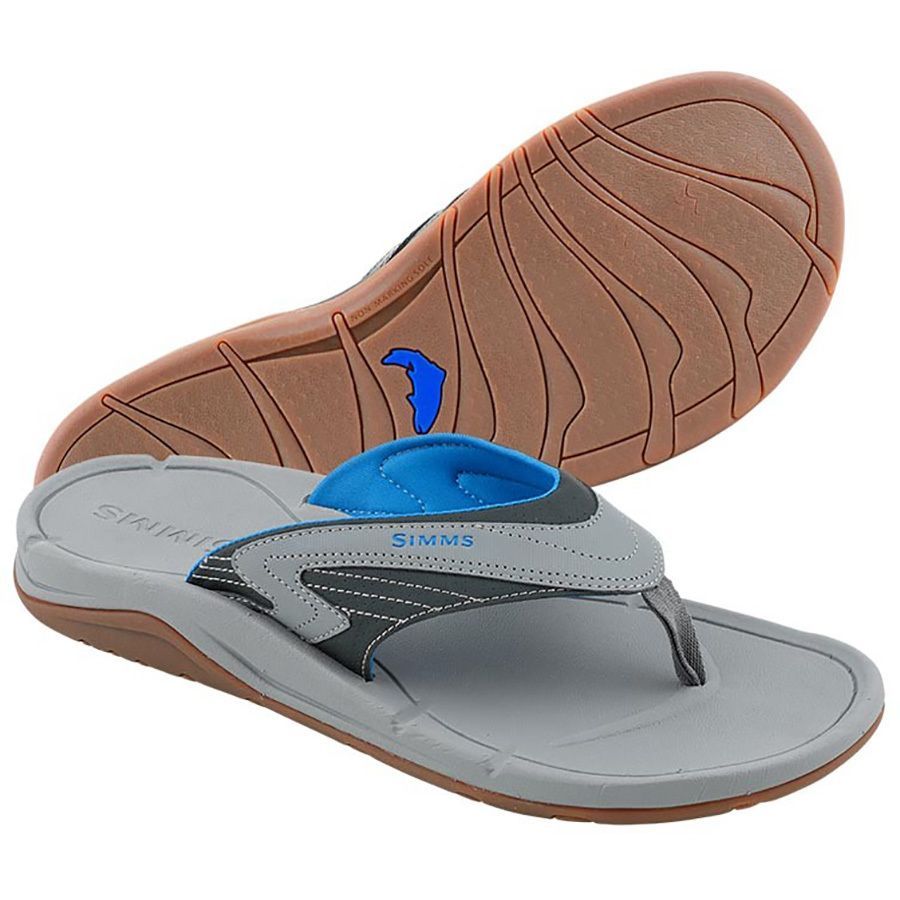 simms mens flip flops
