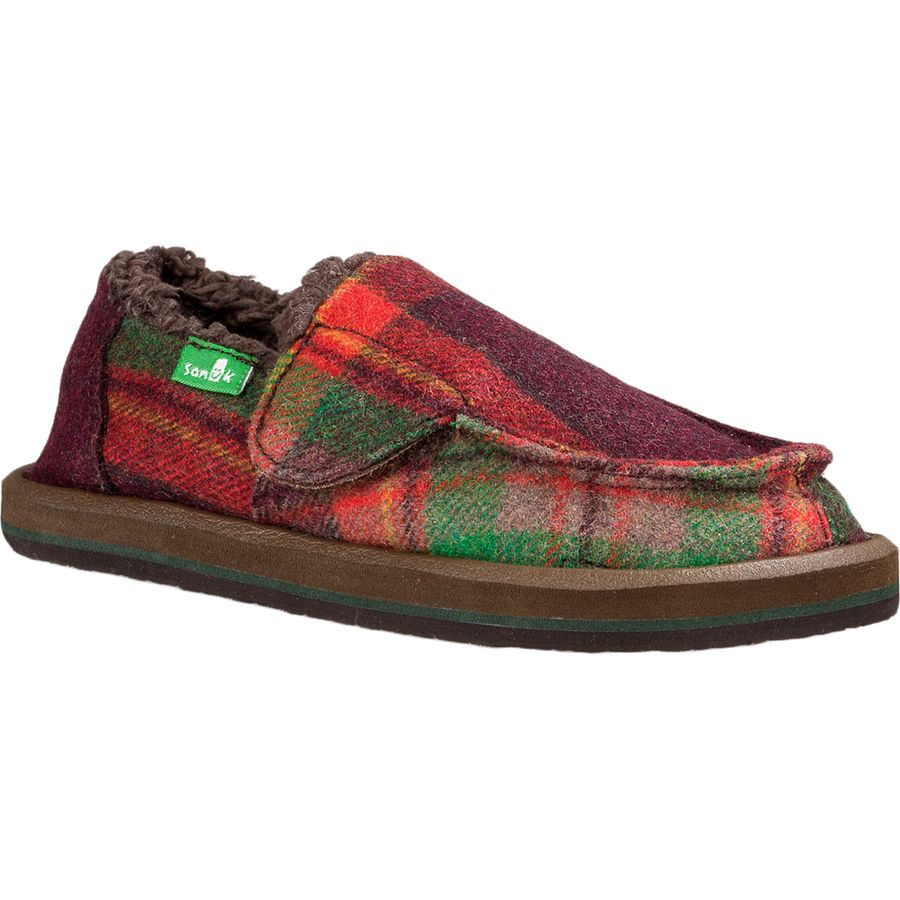 sanuk plaid slippers