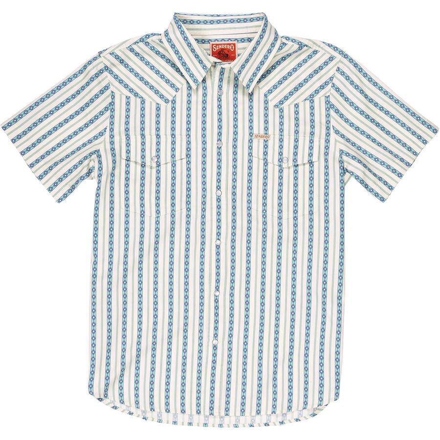 Serape Pearl Snap Short-Sleeve Shirt - Men's