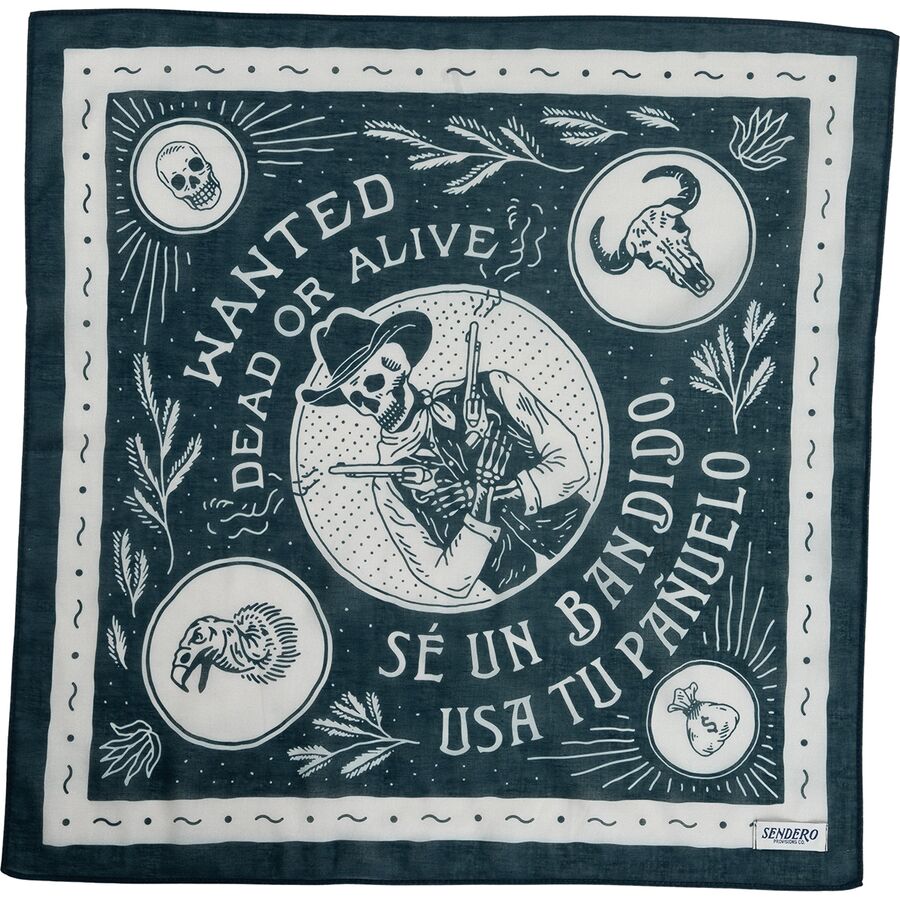 Мужские аксессуары Sendero Provisions Co. Dead Or Alive Bandana, цвет: Синий