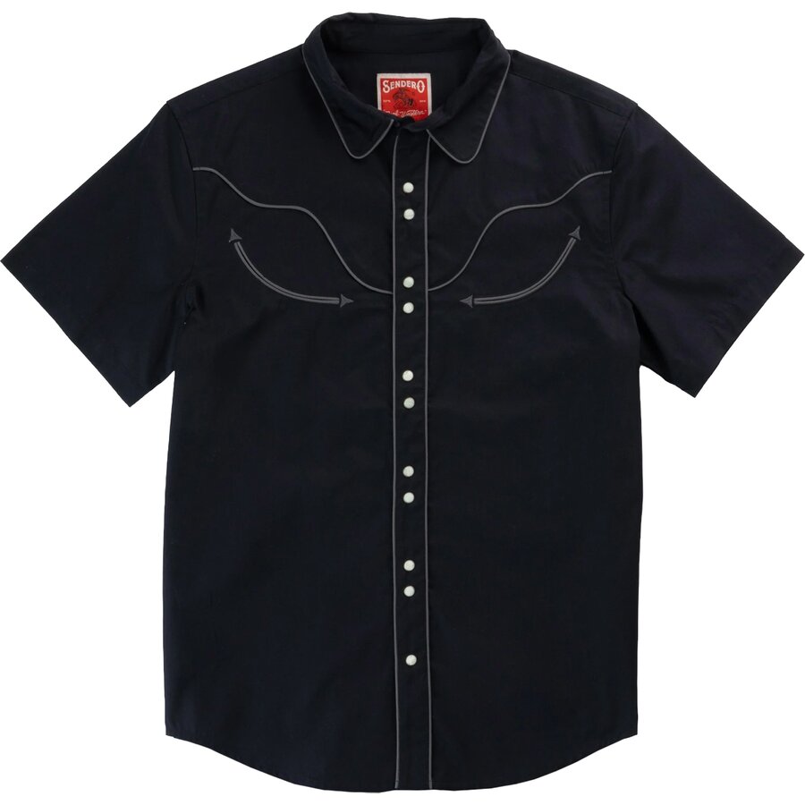 Мужская рубашка Sendero Provisions Co. The Prescott Western, цвет: Чёрный / Угольный