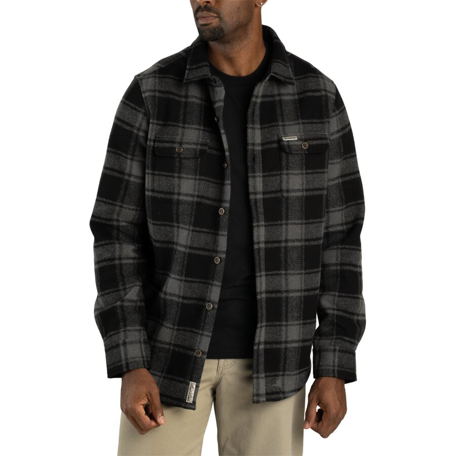 Мужские куртки Sendero Provisions Co. Pinedale Shacket, цвет: Клетчатый / Чёрный
