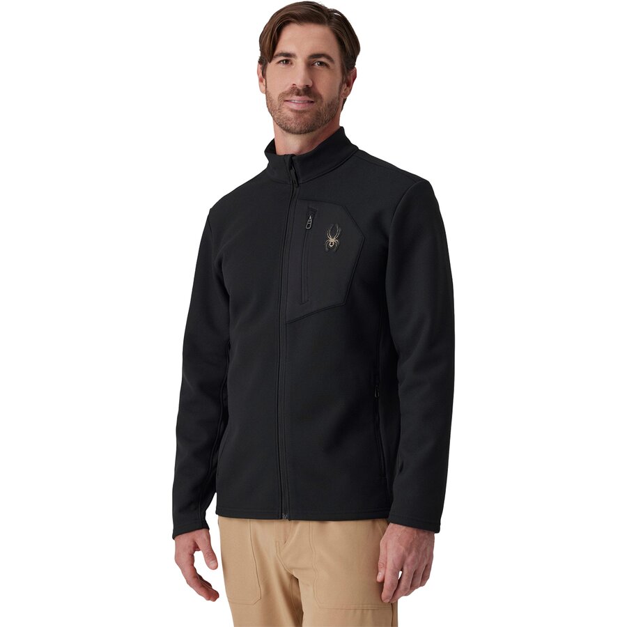 Мужская куртка Spyder Bandit Sweater Fleece, цвет: Чёрный