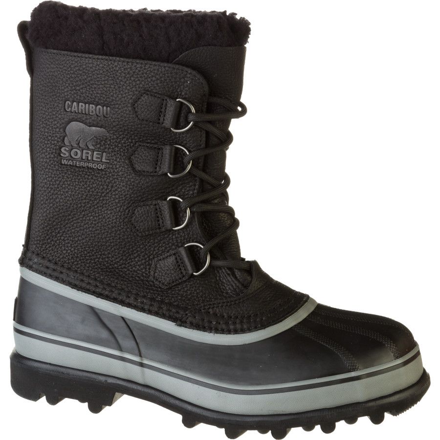 sorel men's caribou wool lined boots