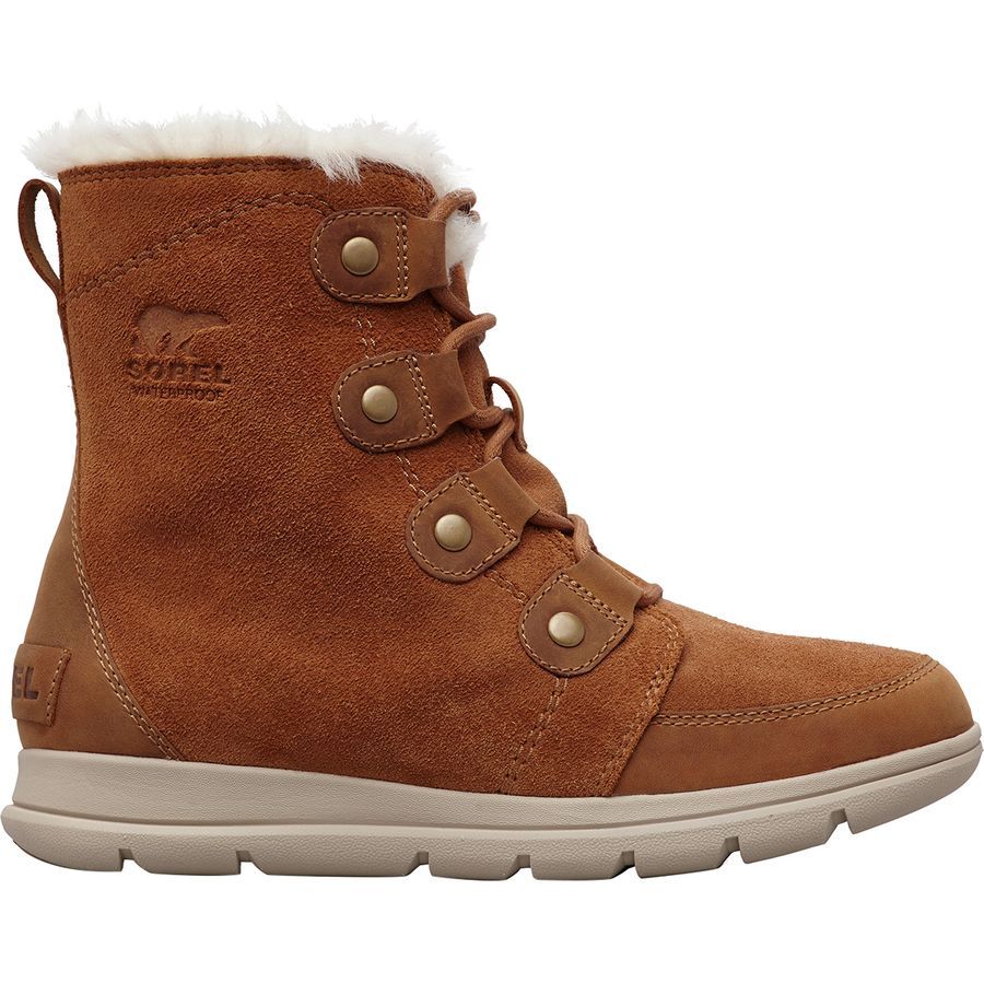 women's sorel explorer joan boot camel brown