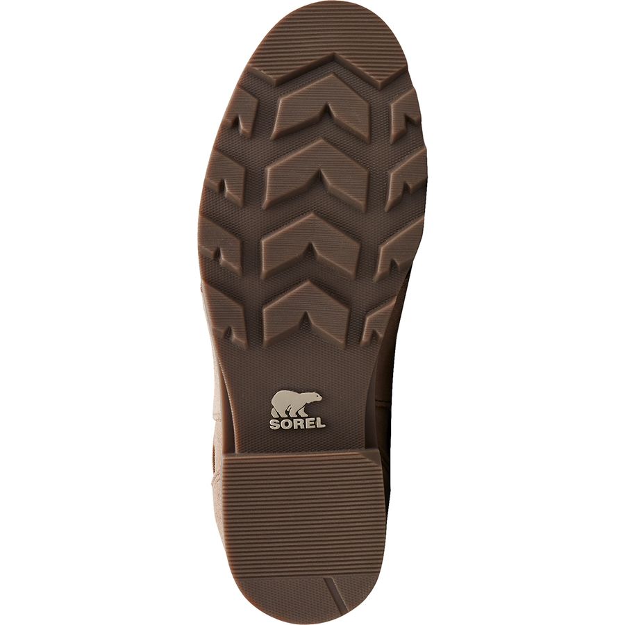 sorel emelie chelsea velvet tan