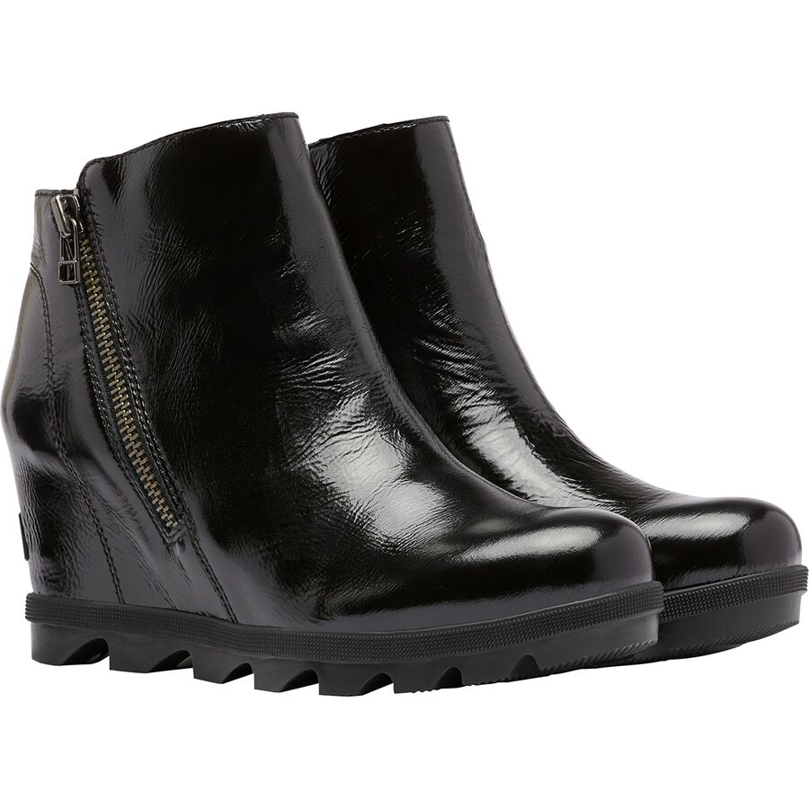 sorel women's joan of arctic wedge zip booties