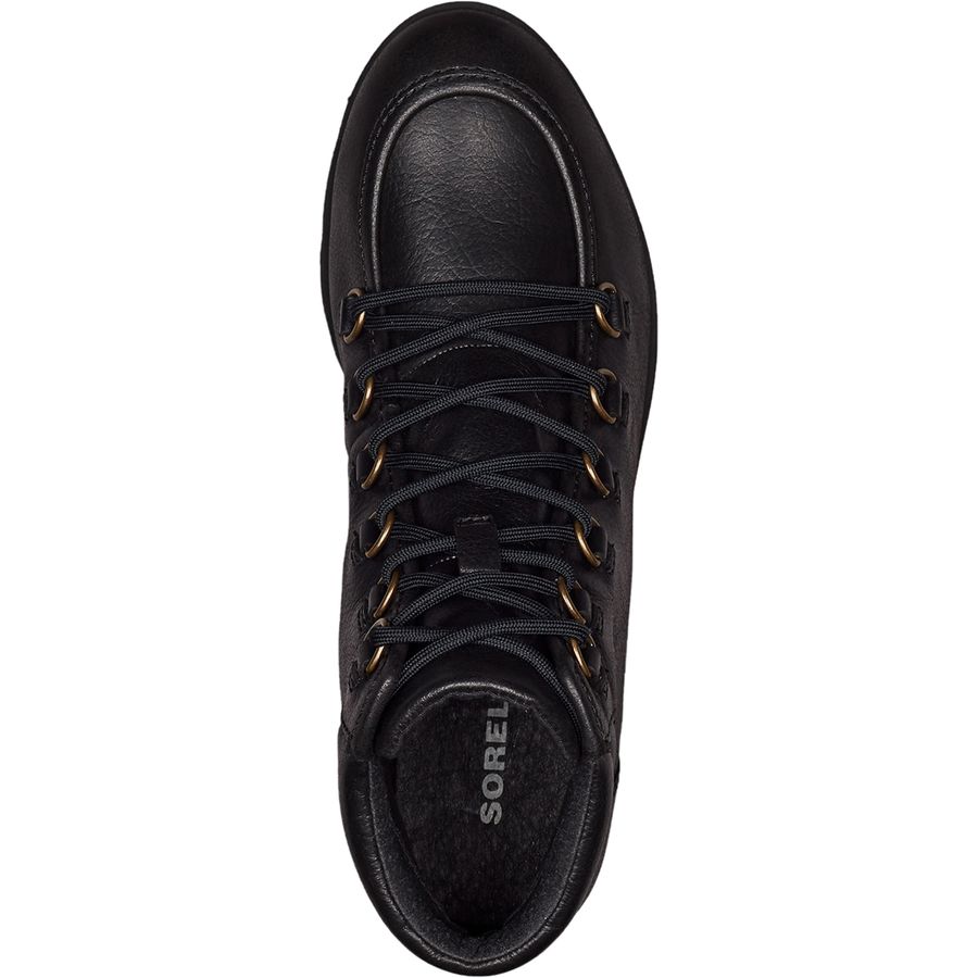 sorel waterproof harlow lace up boots in tan