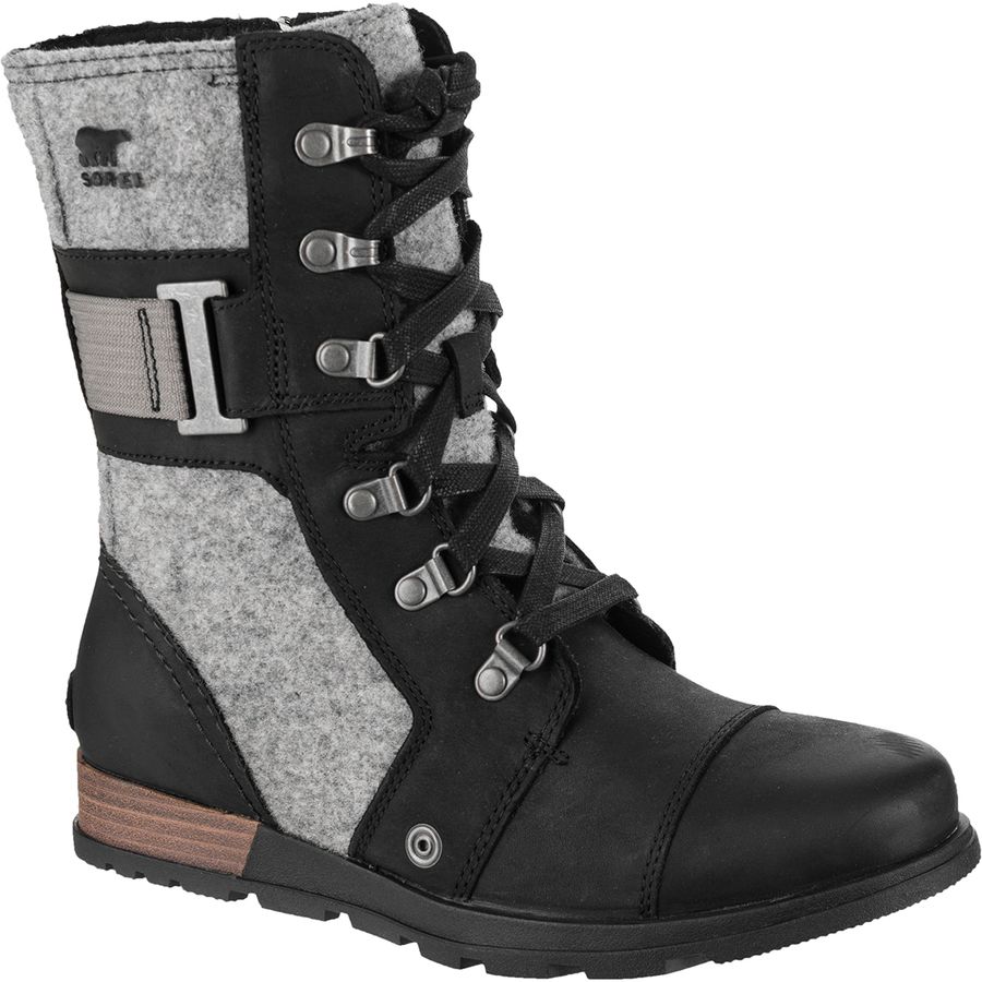 sorel major moto plaid boot