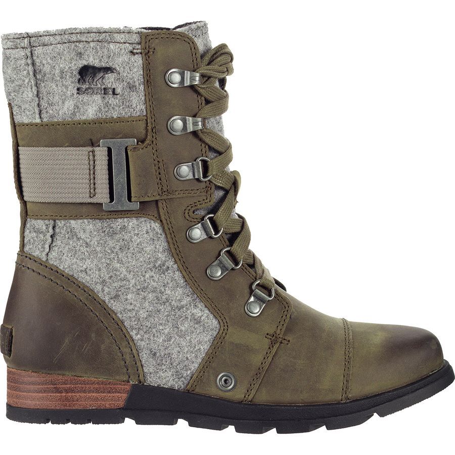 sorel major moto plaid boot