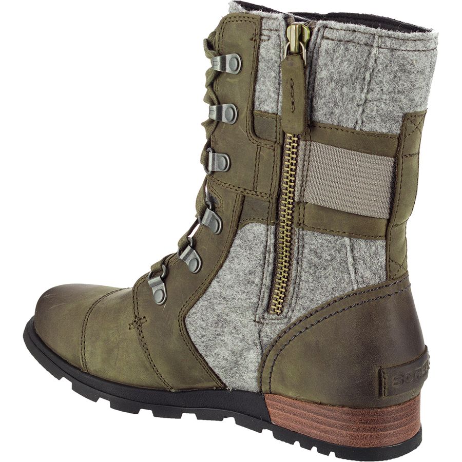 sorel major moto plaid boot