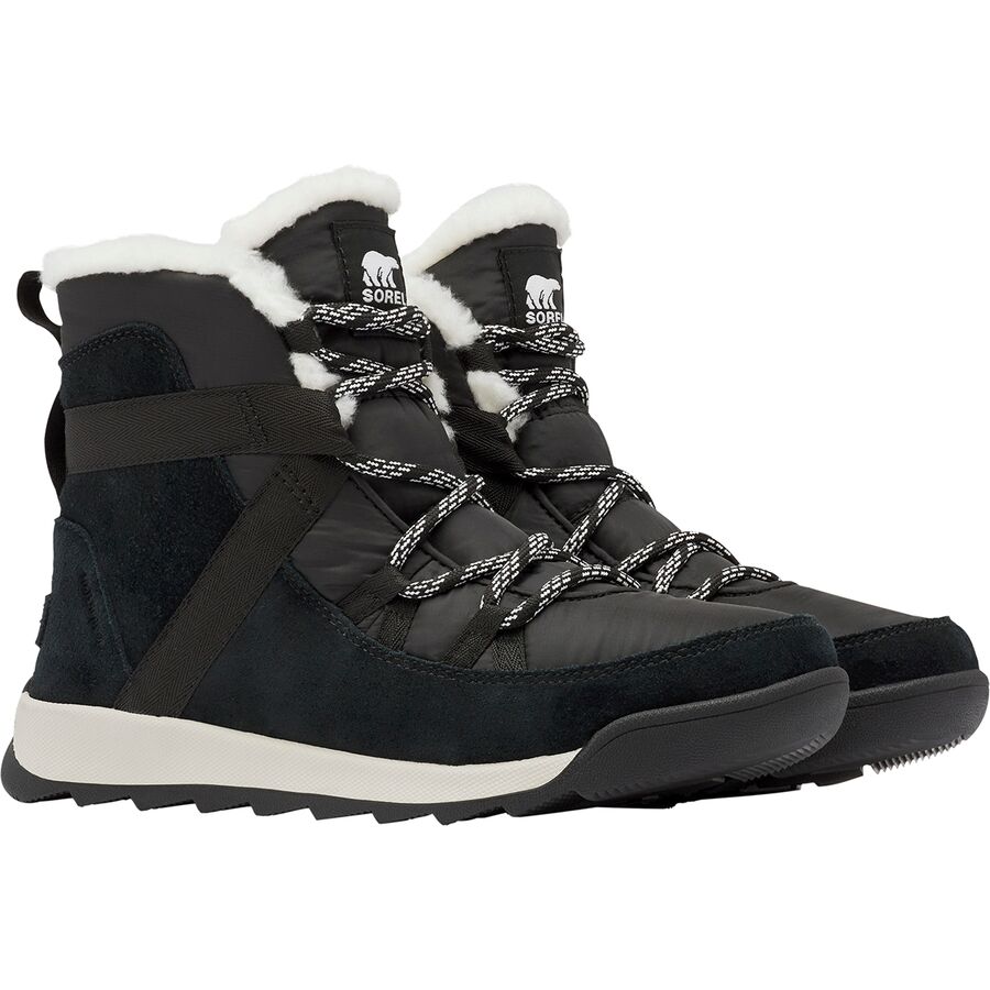sorel whitney flurry boots black