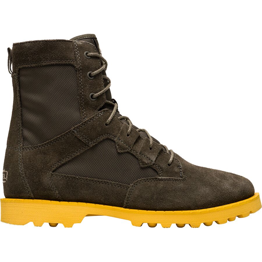 Sorel - Caribou OTM WP Boot - Men's - Alpine Tundra/Cyber Yellow