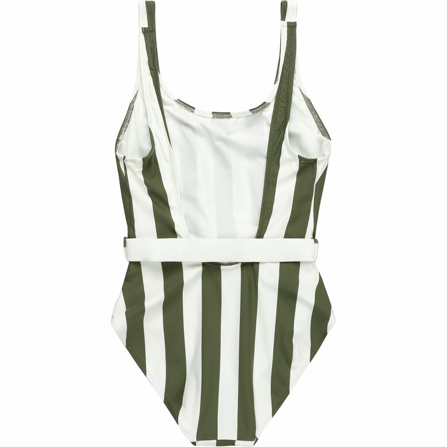 Anne-Marie One Piece Tennis Green Stripe main image 1