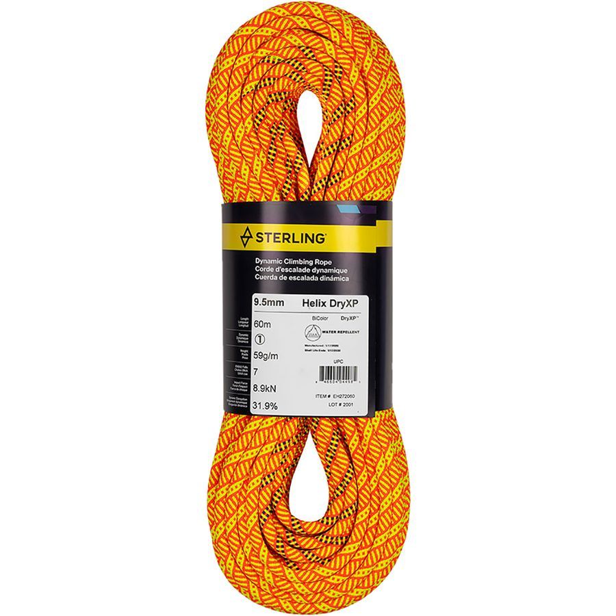 Sterling Evolution Helix DryXP Climbing Rope 9.5mm Climb