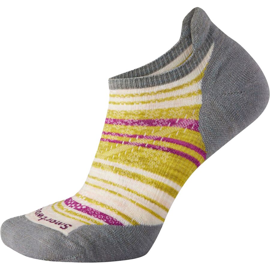 Run Targeted Cushion Striped Low Ankle Sock - Women's