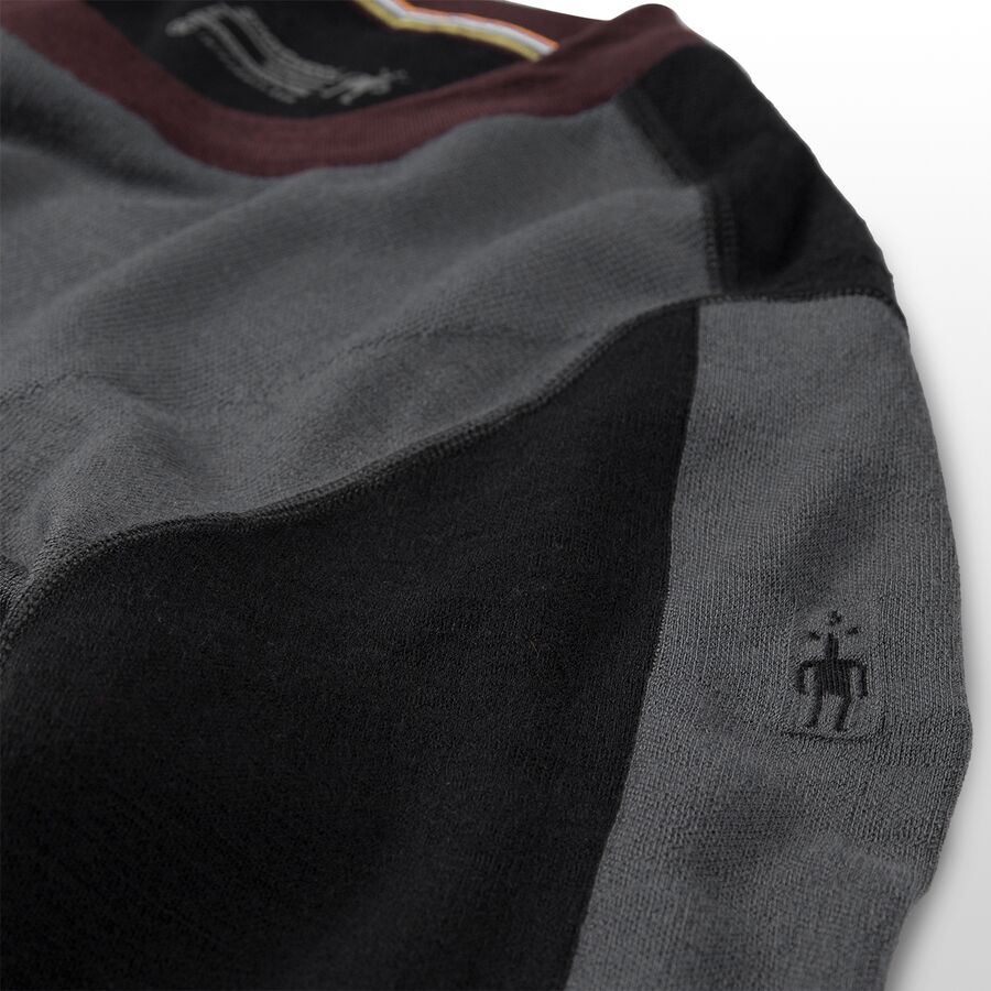 smartwool intraknit merino 250 thermal colorblock crew top