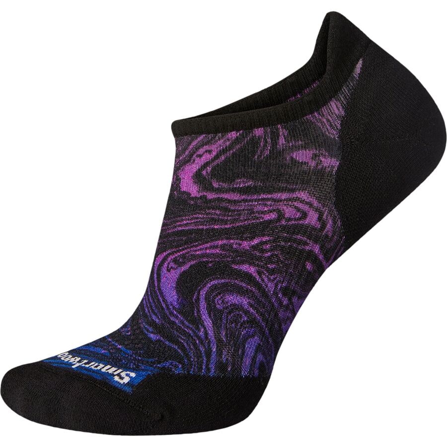 Run Targeted Cushion Marble Wash Low Ankle Sock - Women's