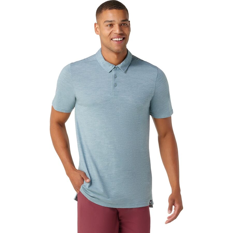 Merino Hemp Blend Short-Sleeve Polo Shirt - Men's