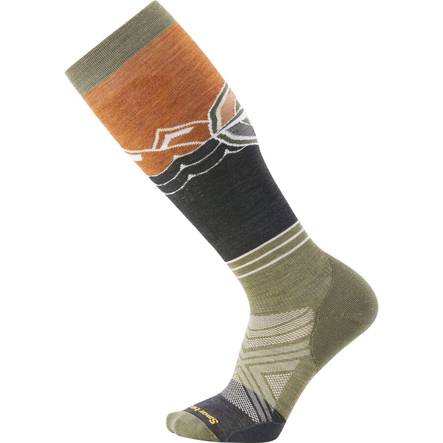 Smartwool PhD Slope Style Wenke Ski Socks - Calzini Da Sci Uomo, Alti 35.6 Cm, Imbottiti Medi, Lana Tecnica