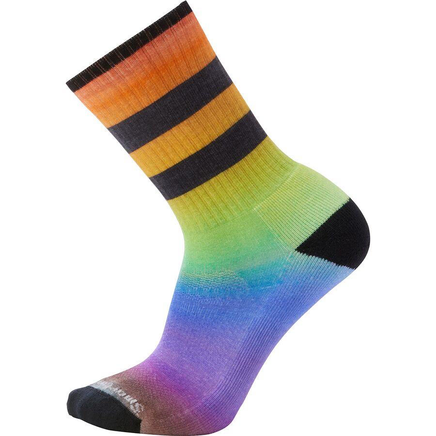 Athletic Pride Rainbow Print Crew Sock