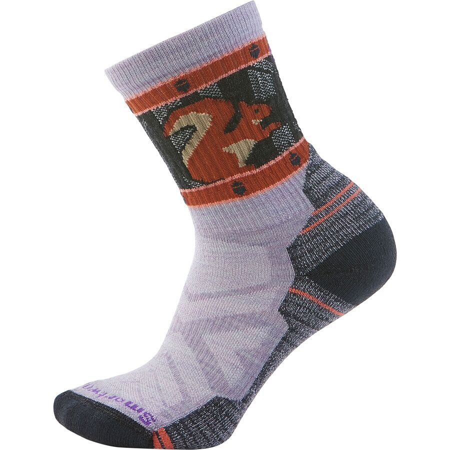 Hike Light Cushion Squirrely Print Crew Sock - Women's