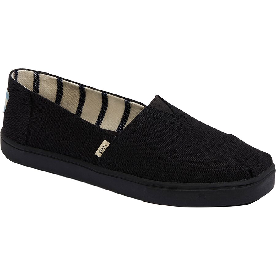 toms black cupsole alpargata
